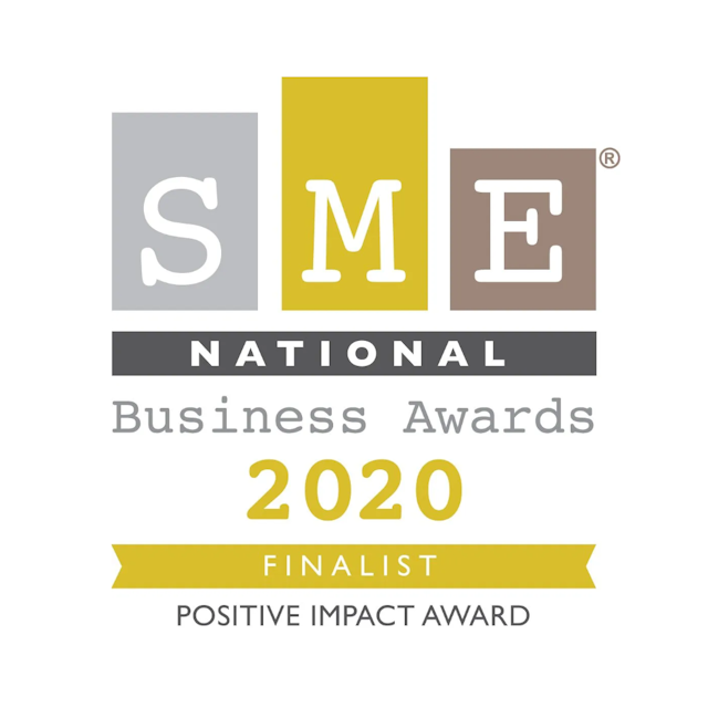 SME National Business Awards 2020 Positive Impact Award Finalist